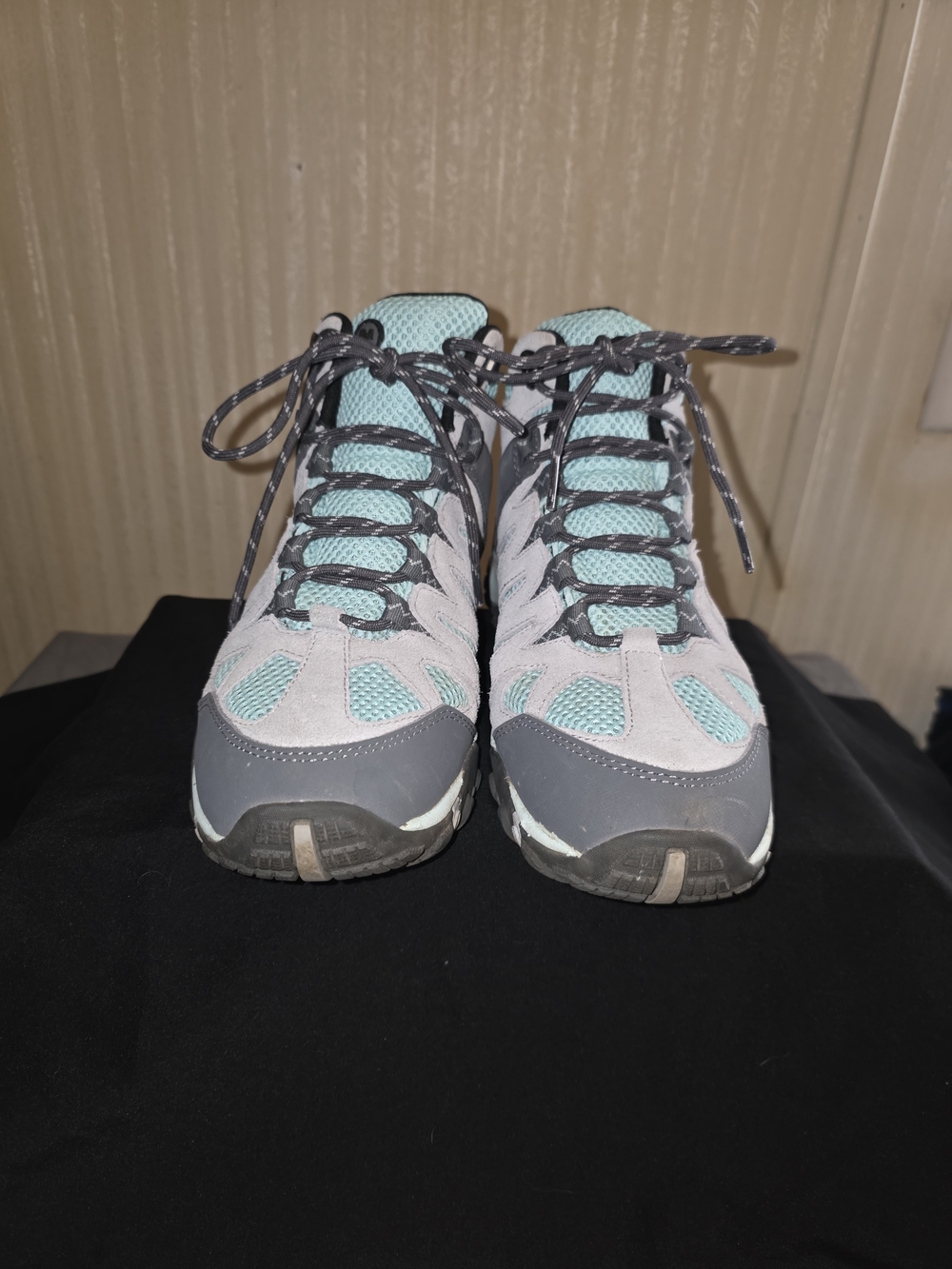 Merrell Women's Alverstone Mid Waterproof Hiking Boots - Grey/Turquoise